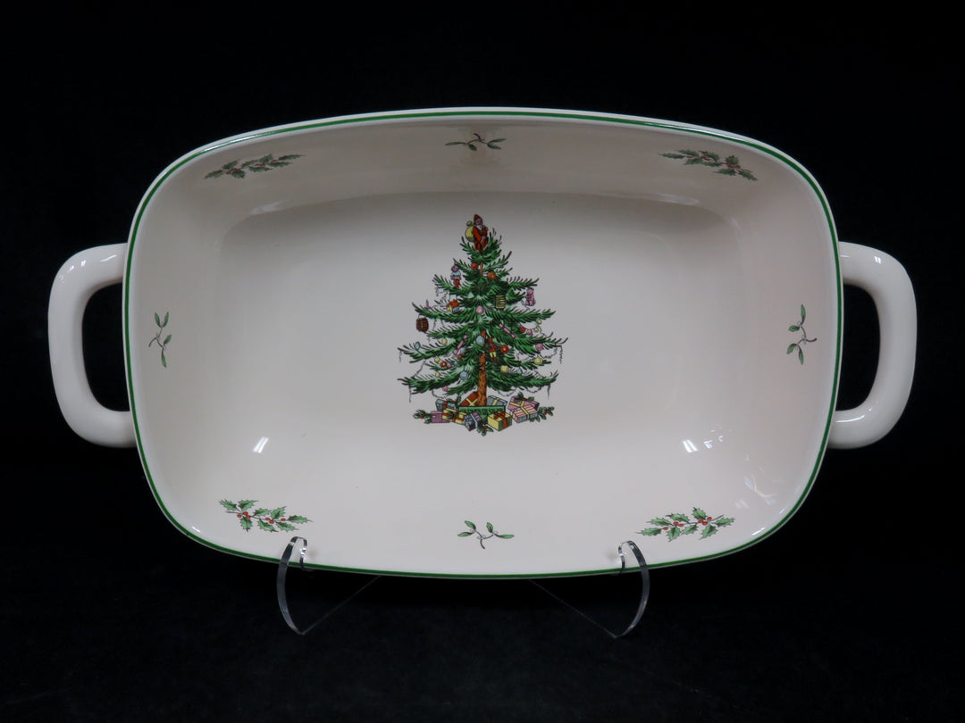 Spode Handled Christmas Serving Dish