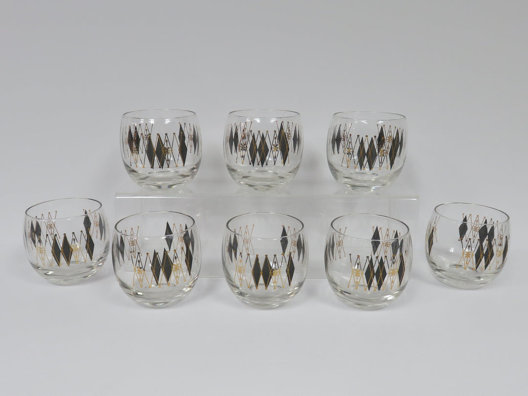 Atomic Harlequin Rocks Glasses