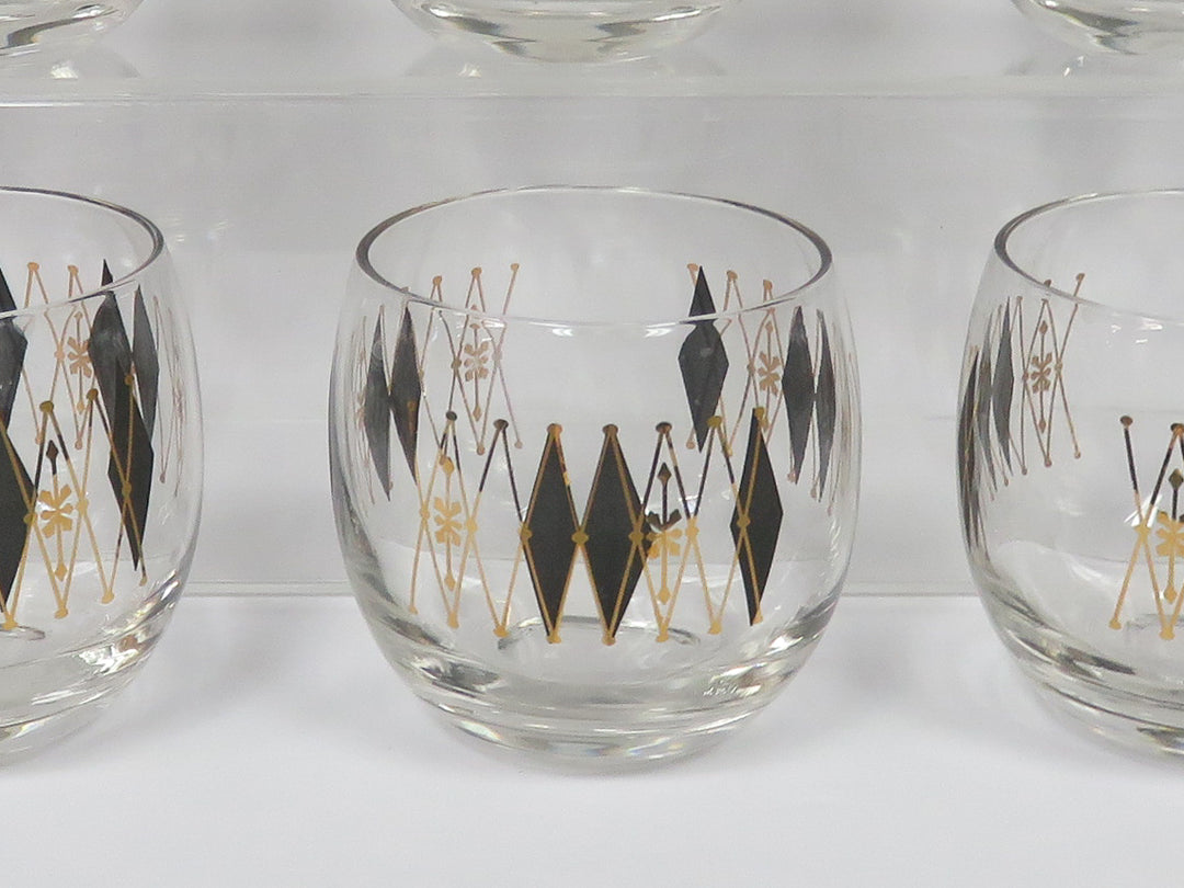 Atomic Harlequin Rocks Glasses