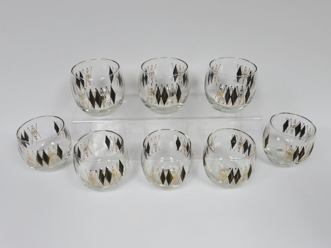 Atomic Harlequin Rocks Glasses