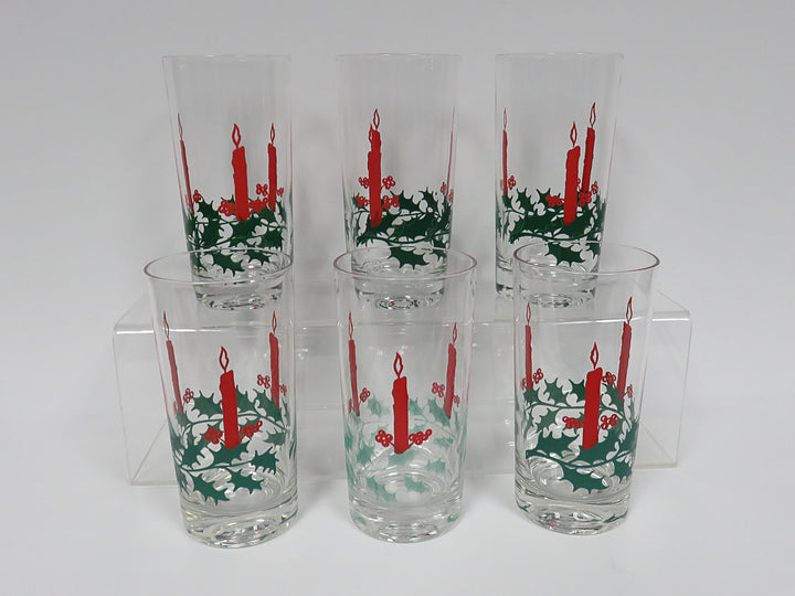 Vintage Red Candles Tumblers