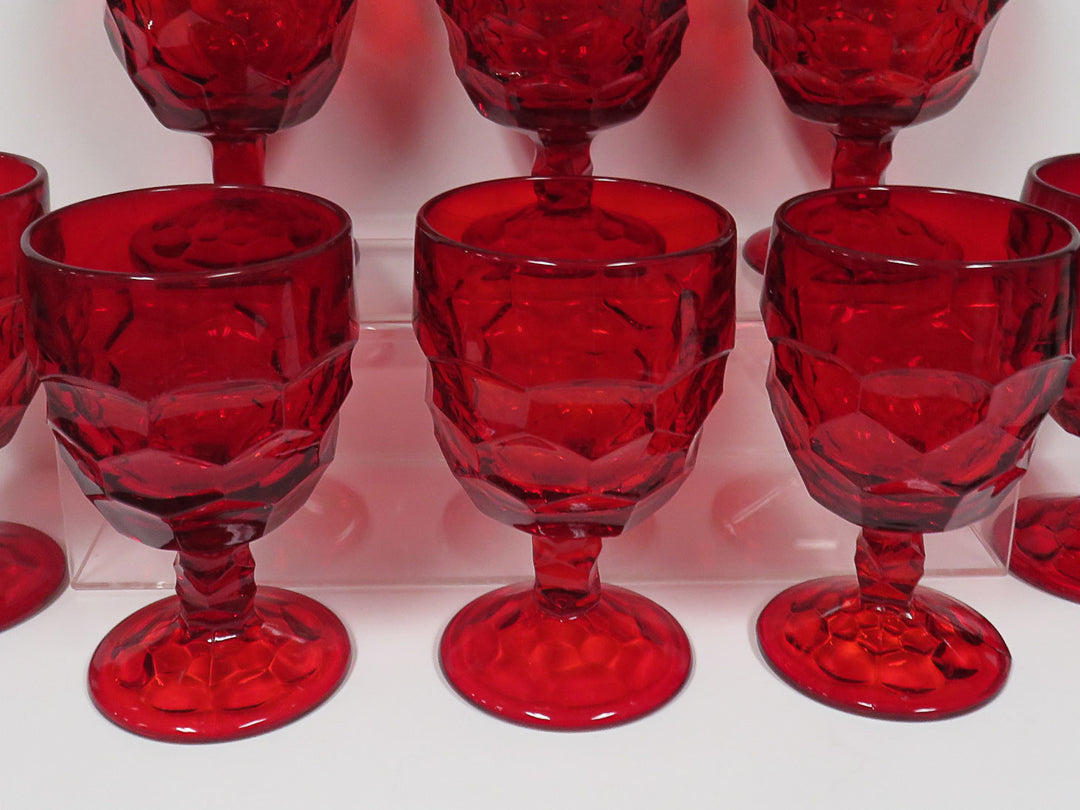 Viking Ruby Red Goblets