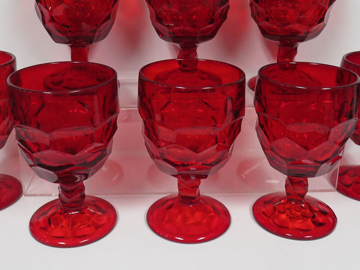Viking Ruby Red Goblets