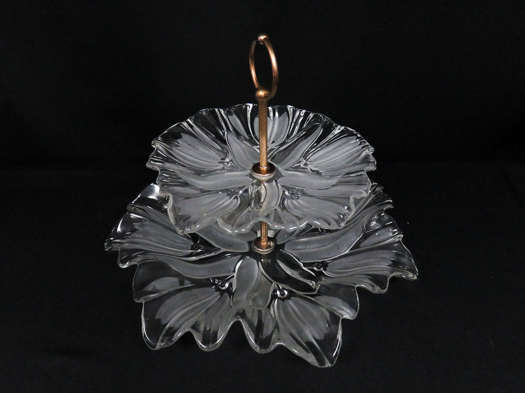 Two Tiered Glass Server