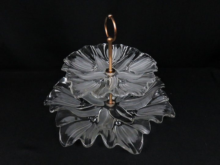 Two Tiered Glass Server