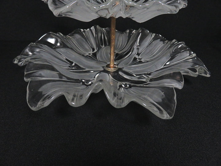 Two Tiered Glass Server