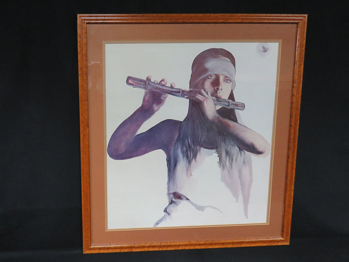 Native American Flute Player Print