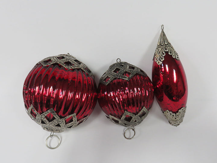 Red Glass Ornaments