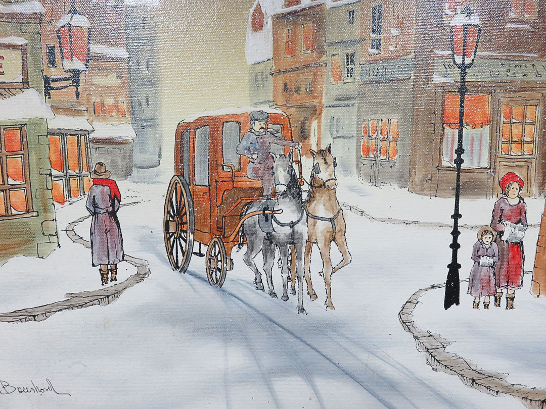 Maurice Bouchard Winter Scene