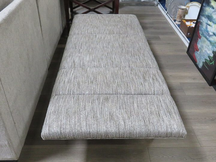 Upholstered Bench on Metal Base