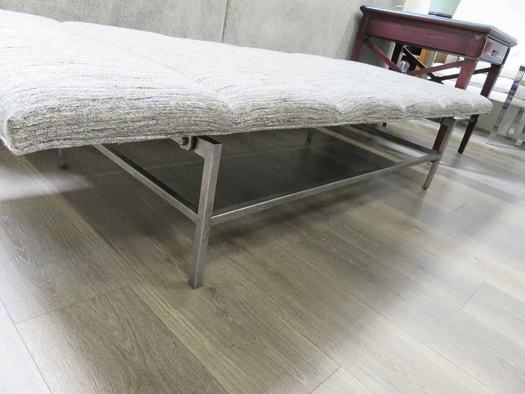 Upholstered Bench on Metal Base