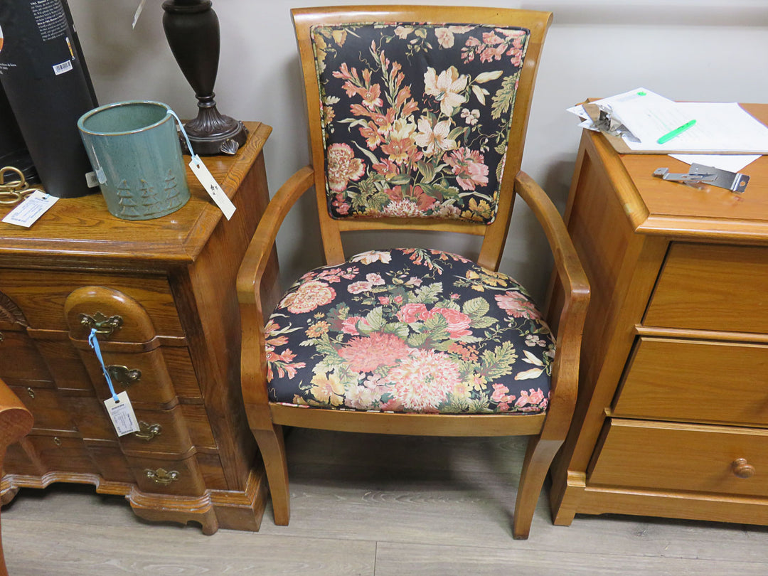 Six Bernhardt  Floral Dining Chairs