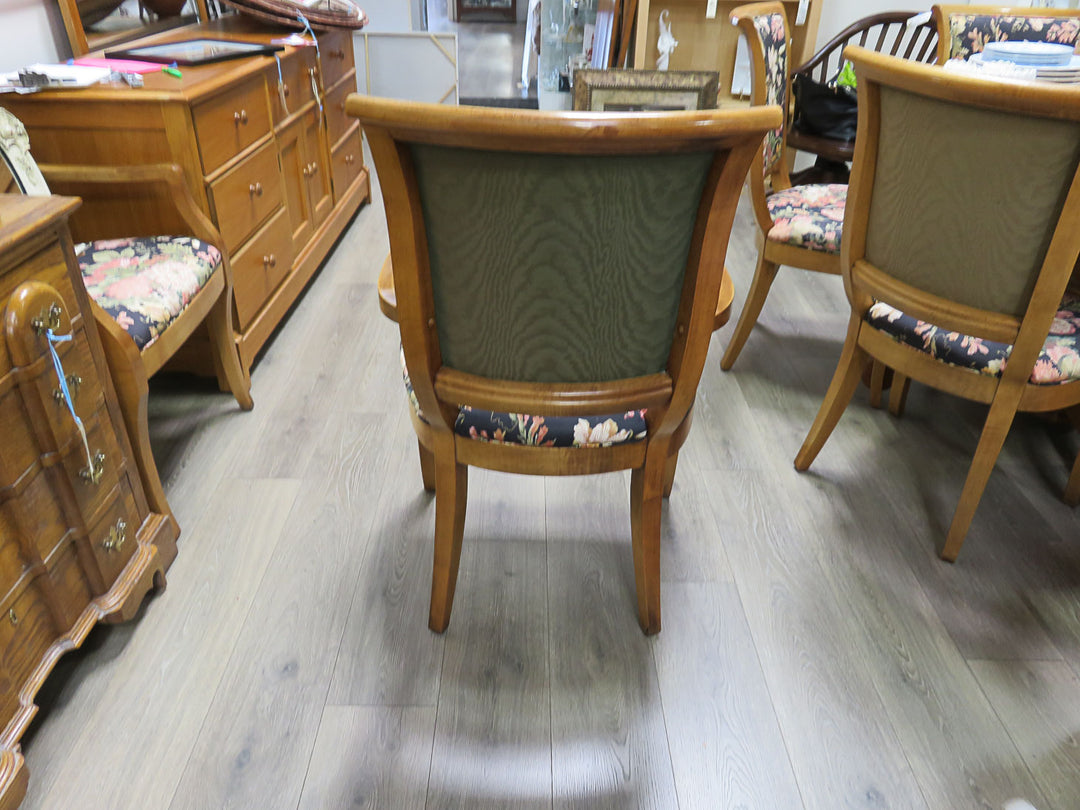 Six Bernhardt  Floral Dining Chairs