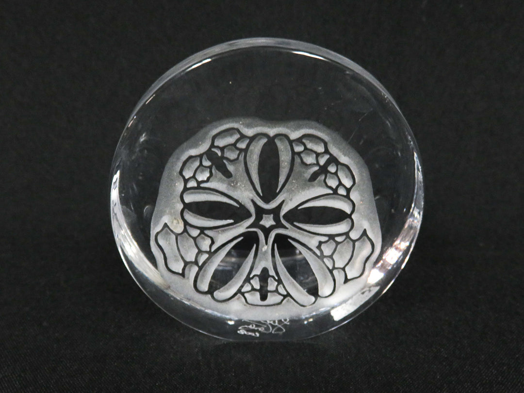Clear Glass Paperweight