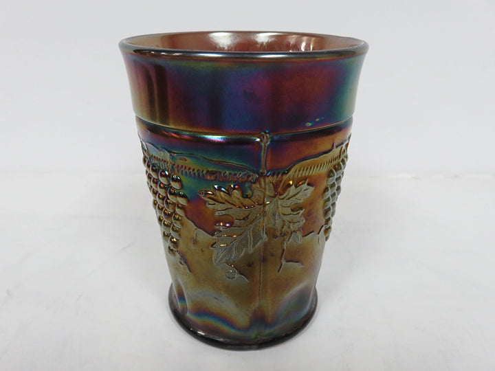 Antique Carnival Glass Pitcher Set