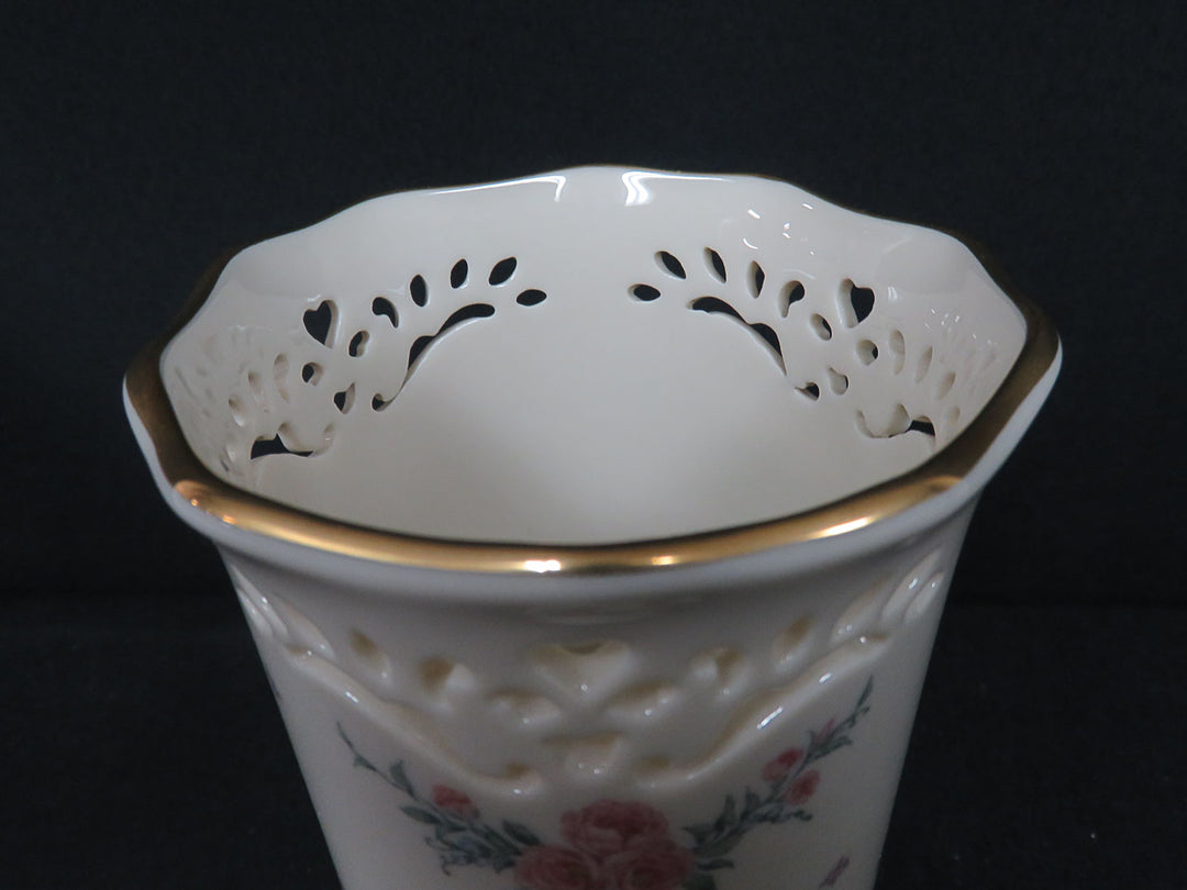 Lenox Pierced Tea Rose Vase