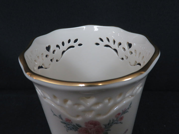 Lenox Pierced Tea Rose Vase