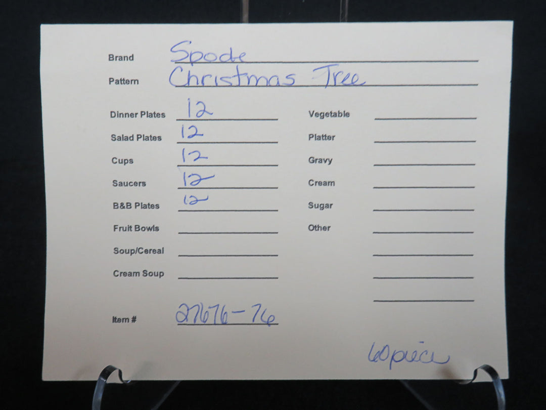 Spode Christmas China Set