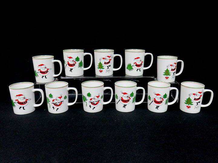 Fitz & Floyd Christmas Tree Mugs