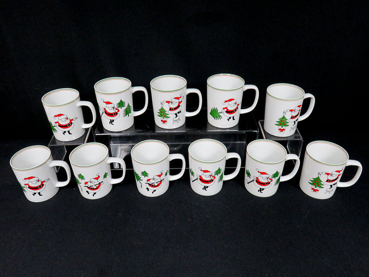 Fitz & Floyd Christmas Tree Mugs
