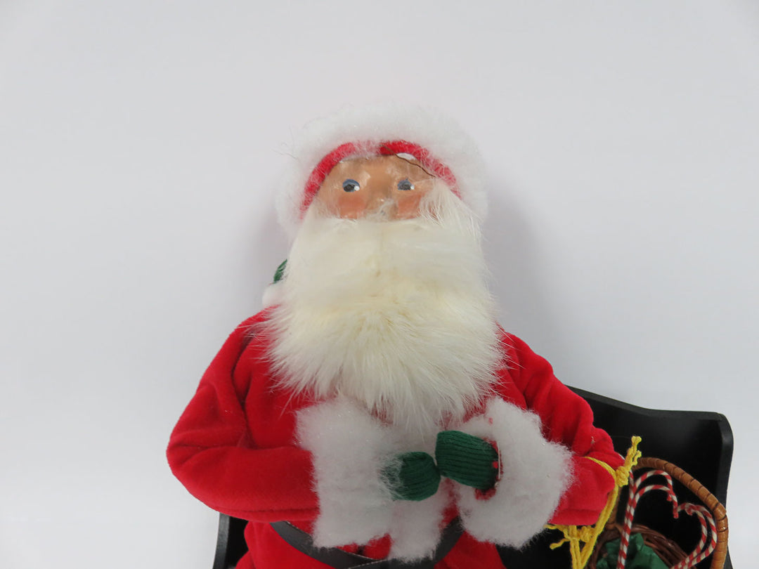 Byers Choice Santa on Bench
