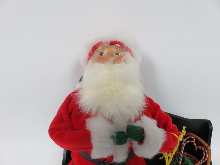 Byers Choice Santa on Bench