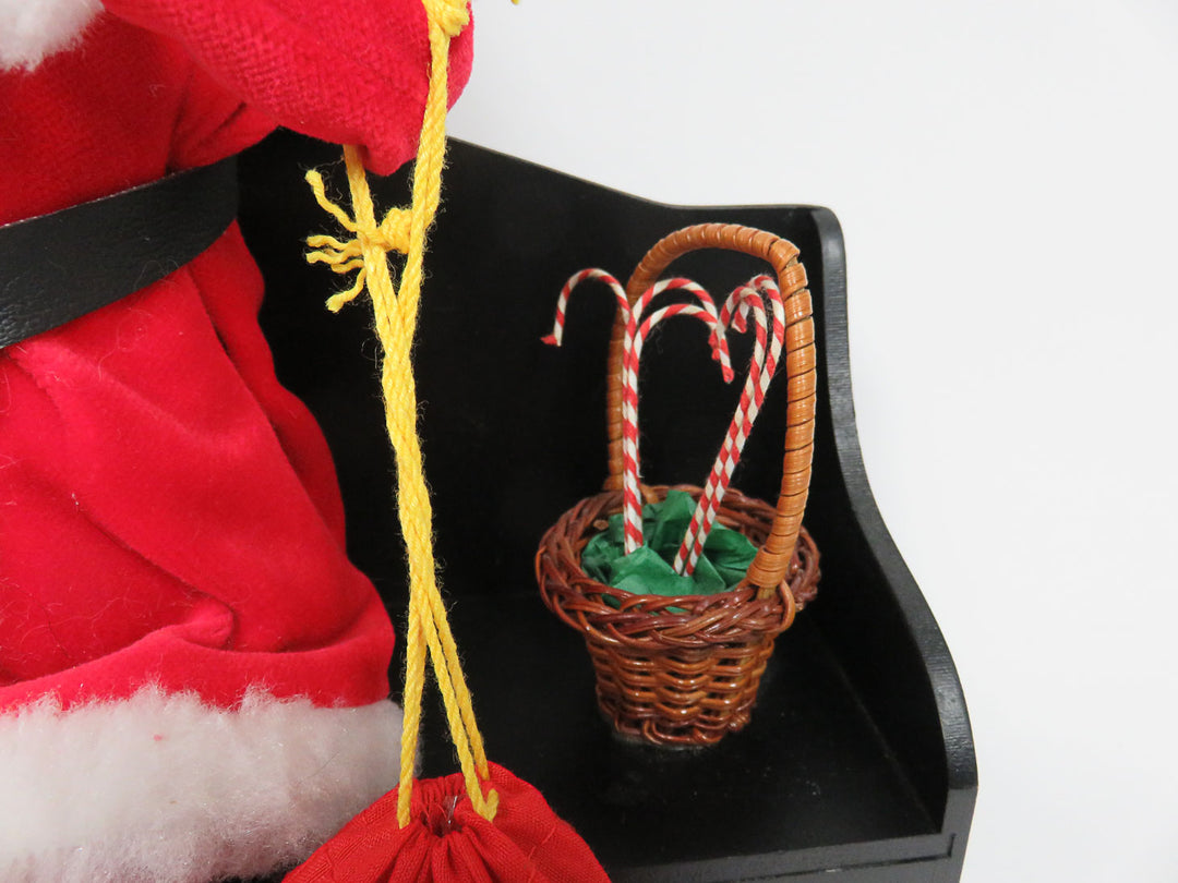 Byers Choice Santa on Bench