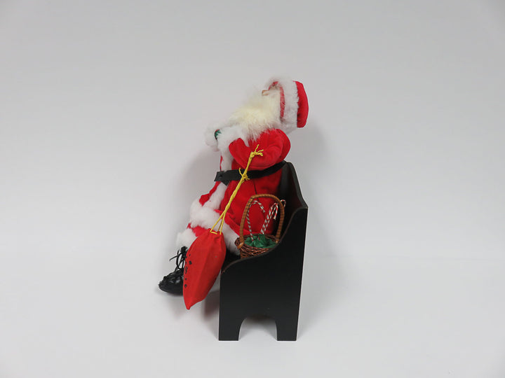 Byers Choice Santa on Bench