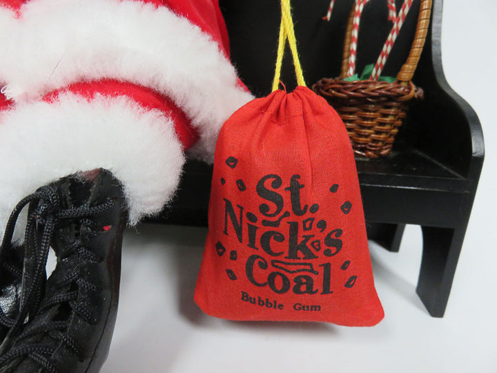 Byers Choice Santa on Bench