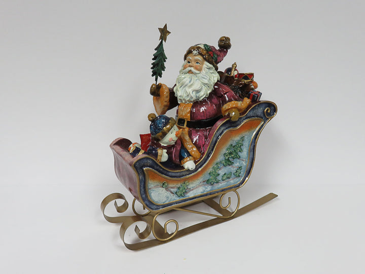 Santa in Sleigh Table Decoration