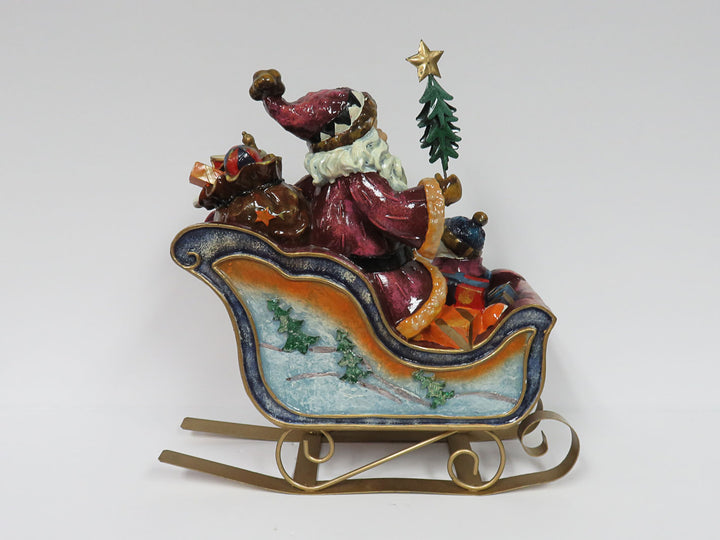 Santa in Sleigh Table Decoration