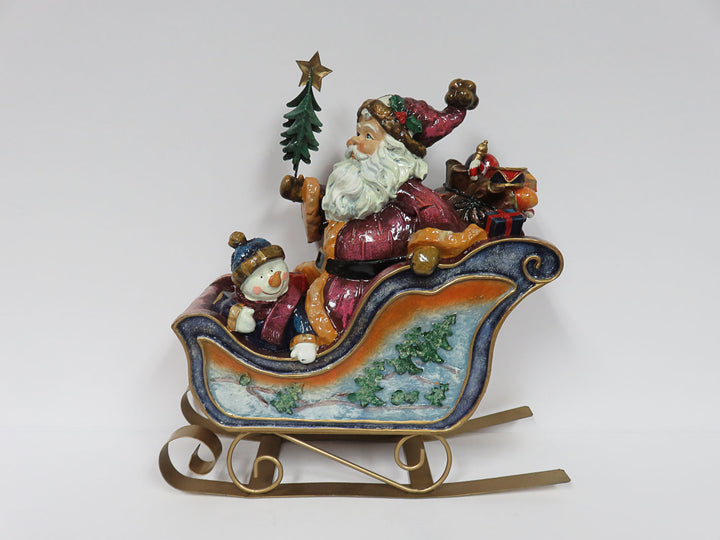 Santa in Sleigh Table Decoration