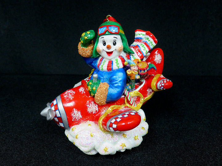 Radko Flying Frosty Ornament