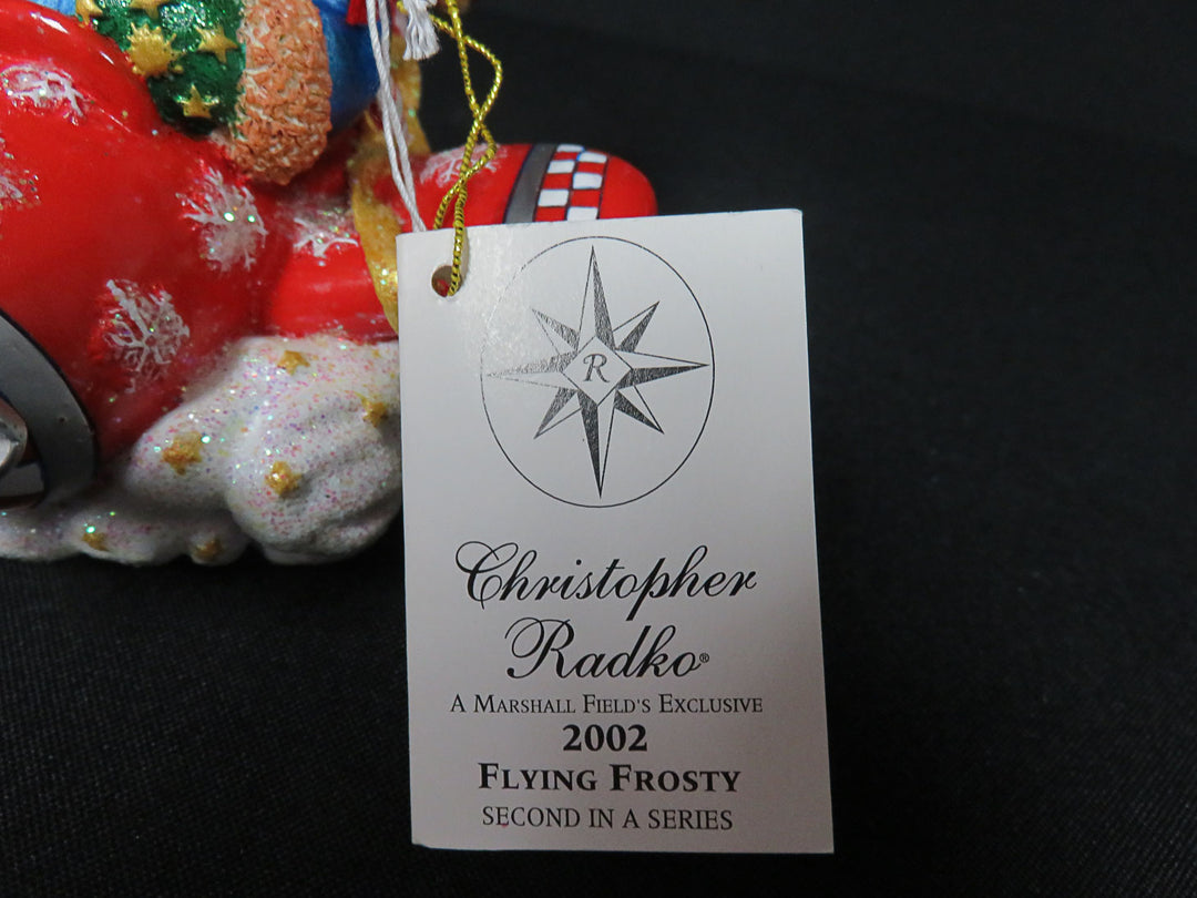 Radko Flying Frosty Ornament