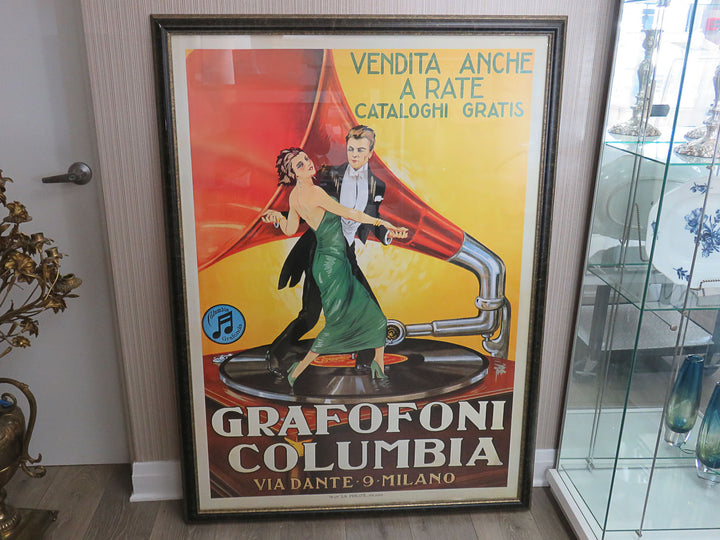 Italian Gramophone Poster Print