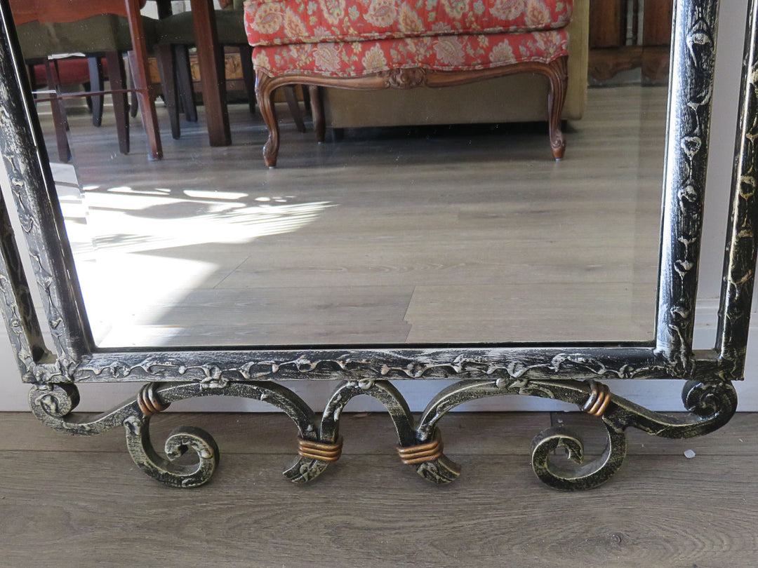 Metal Framed Beveled Mirror