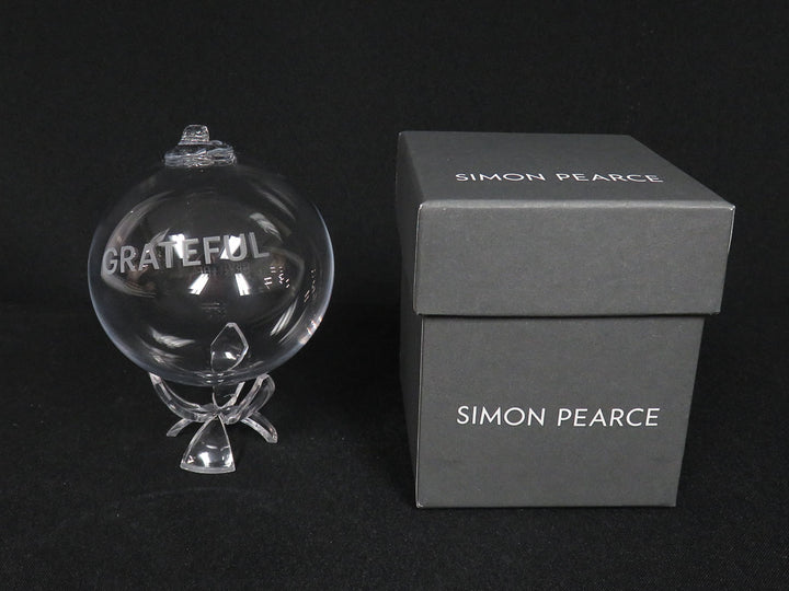 Simon Pearce "Grateful" Ornament