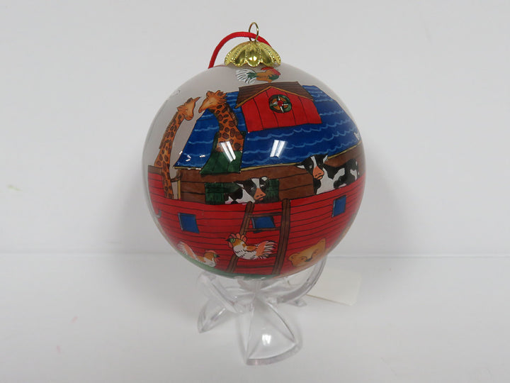 Reverse Painted Signed Ornament