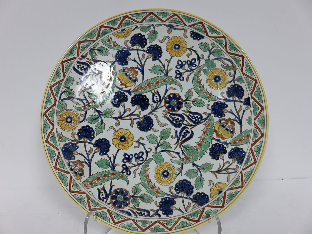 Gien Faience Pitcher and Plate