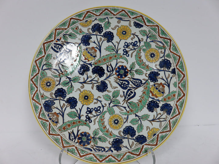 Gien Faience Pitcher and Plate