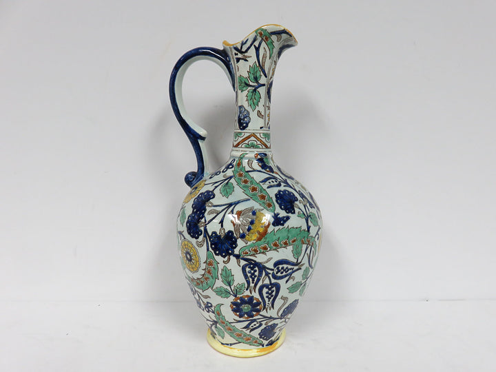 Gien Faience Pitcher and Plate