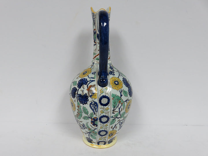 Gien Faience Pitcher and Plate