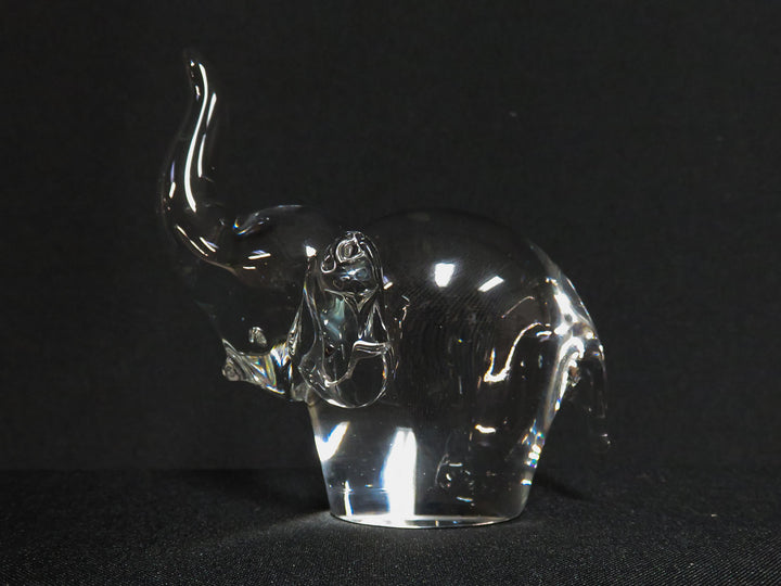 Glass Elephant Figurine