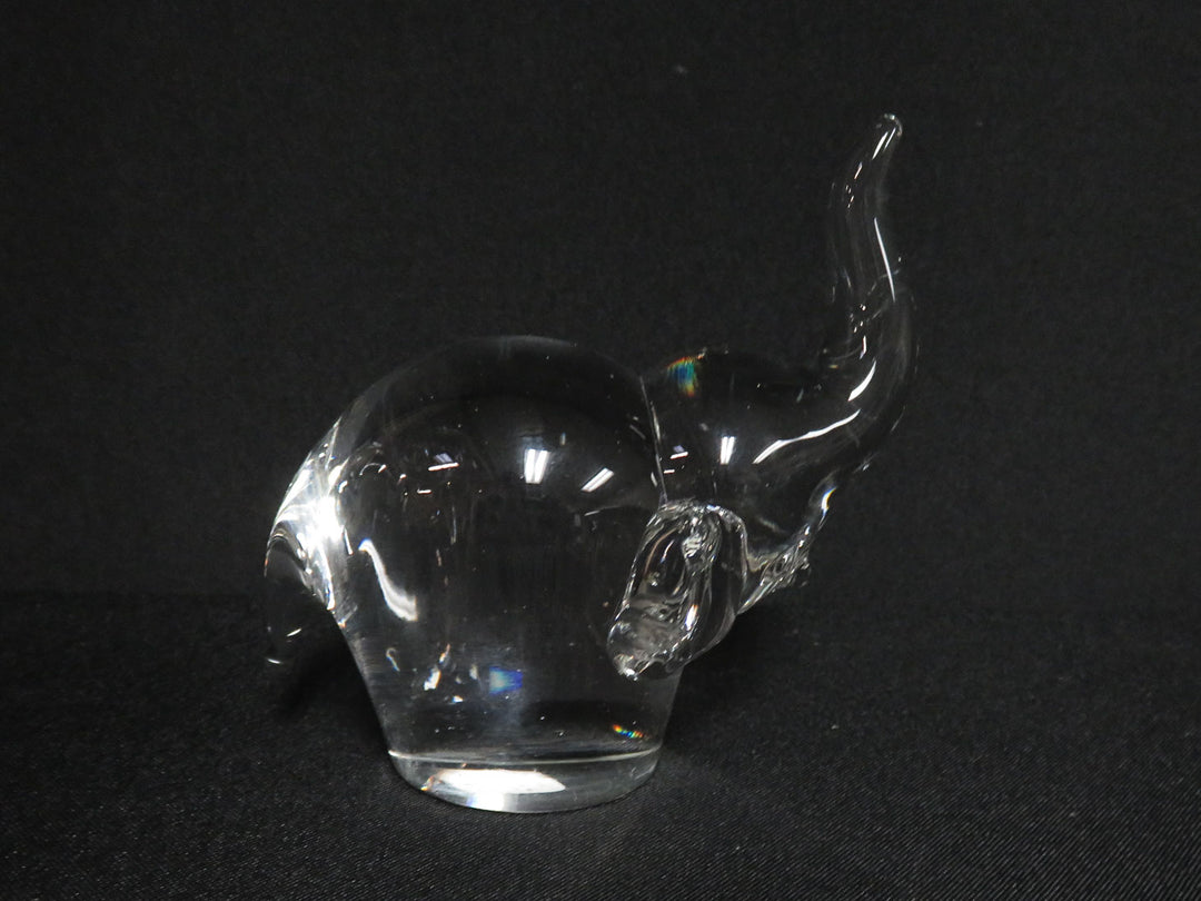 Glass Elephant Figurine