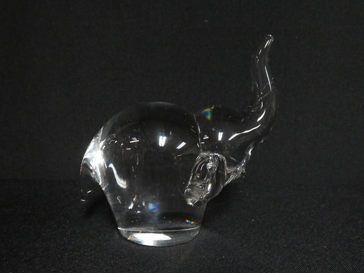 Glass Elephant Figurine
