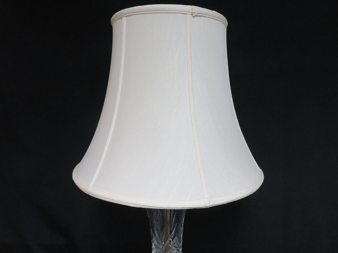 Stiffel Crystal and Brass Table Lamp