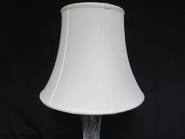 Stiffel Crystal and Brass Table Lamp