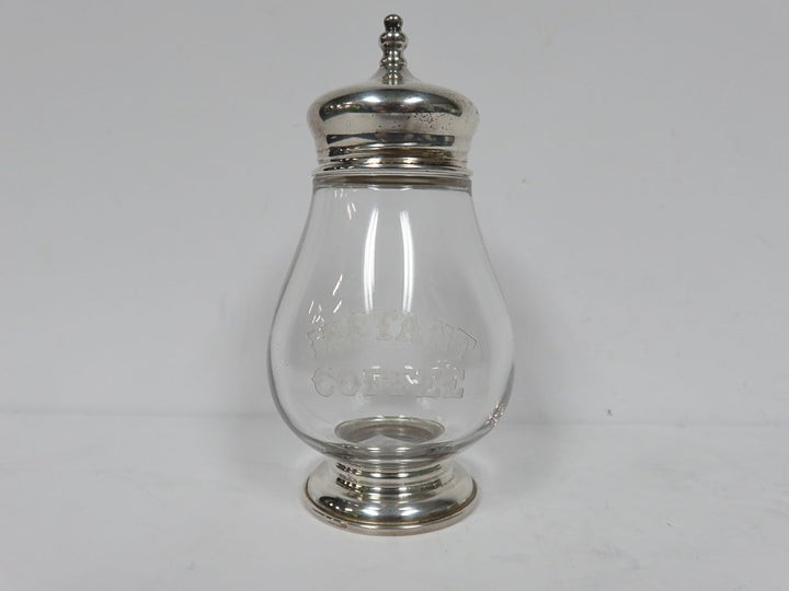 Sterling/Glass Coffee Jar