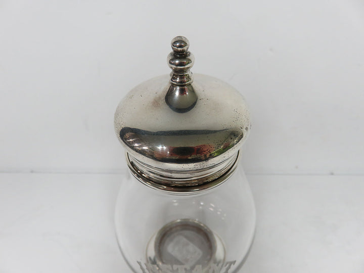 Sterling/Glass Coffee Jar
