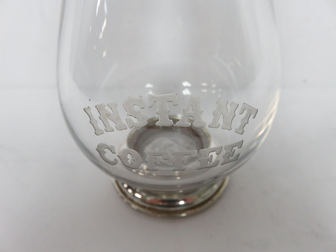 Sterling/Glass Coffee Jar